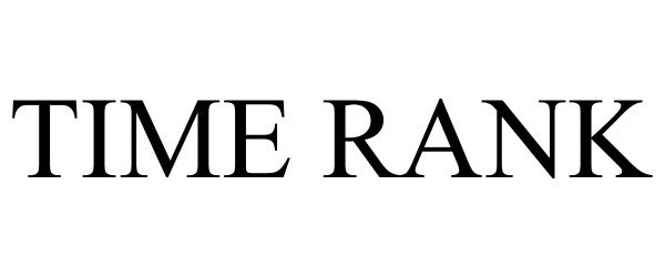 Trademark Logo TIME RANK
