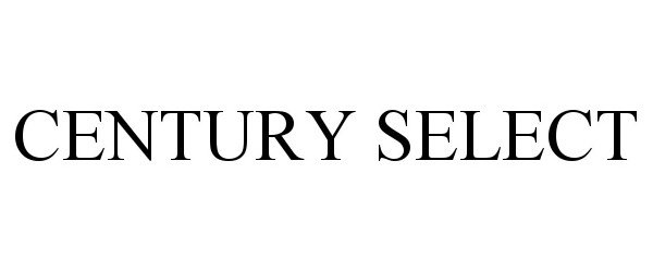 Trademark Logo CENTURY SELECT