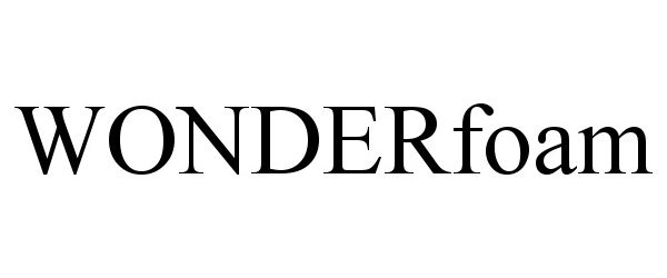 Trademark Logo WONDERFOAM
