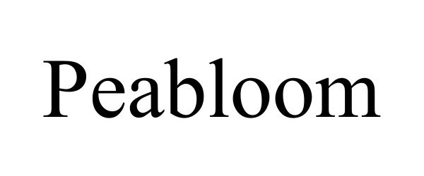 Trademark Logo PEABLOOM