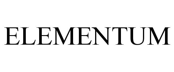 Trademark Logo ELEMENTUM