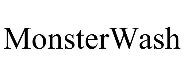 Trademark Logo MONSTERWASH