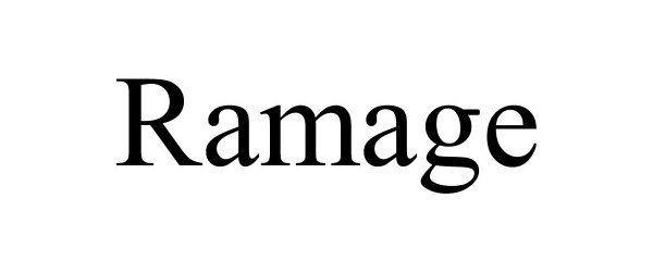 Trademark Logo RAMAGE