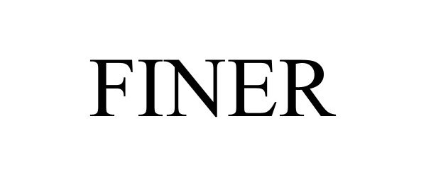 Trademark Logo FINER