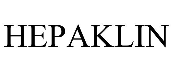 Trademark Logo HEPAKLIN