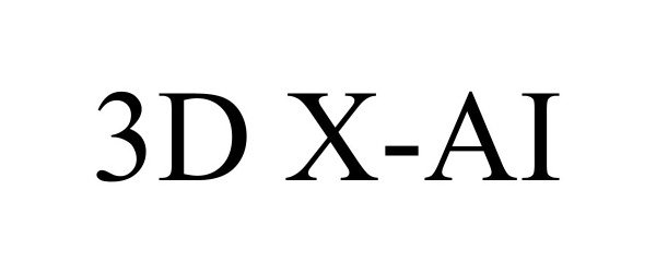 Trademark Logo 3D X-AI