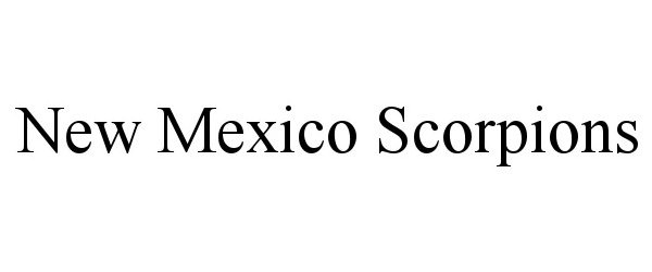  NEW MEXICO SCORPIONS