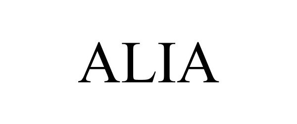 Trademark Logo ALIA