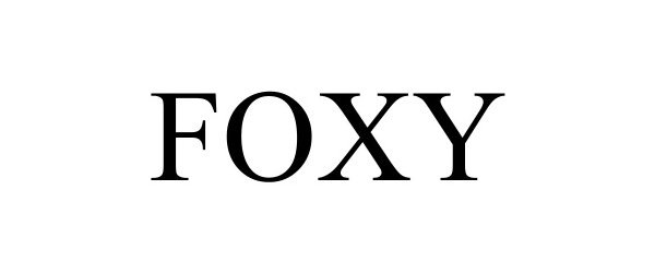 Trademark Logo FOXY