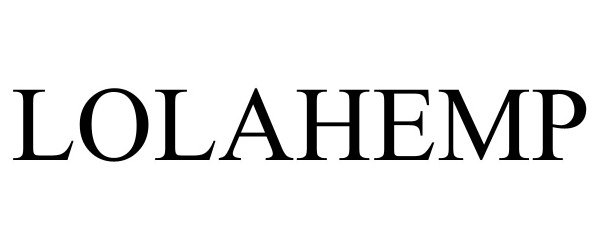 Trademark Logo LOLAHEMP