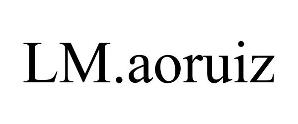 Trademark Logo LM.AORUIZ