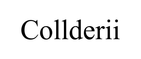 Trademark Logo COLLDERII