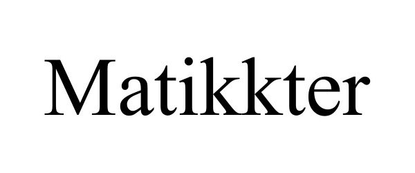  MATIKKTER