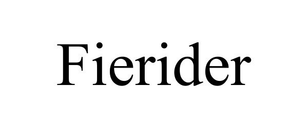 Trademark Logo FIERIDER