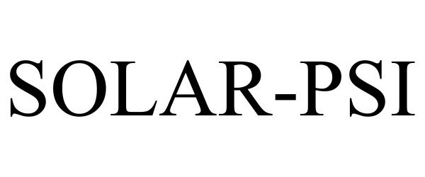 Trademark Logo SOLAR-PSI