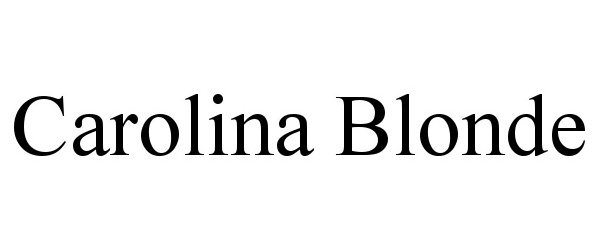Trademark Logo CAROLINA BLONDE