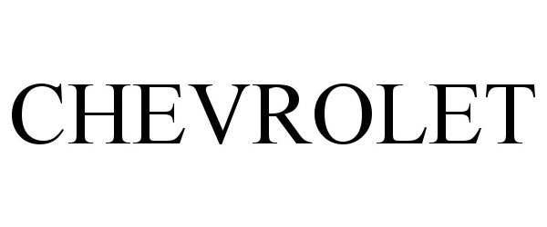 Trademark Logo CHEVROLET