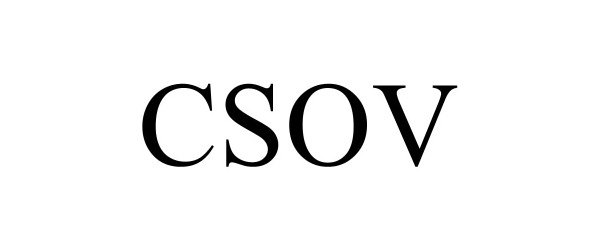 Trademark Logo CSOV