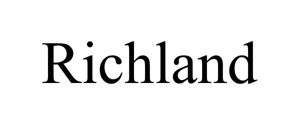 Trademark Logo RICHLAND
