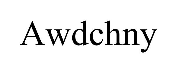 Trademark Logo AWDCHNY