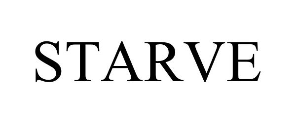 Trademark Logo STARVE
