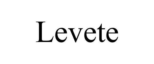 Trademark Logo LEVETE