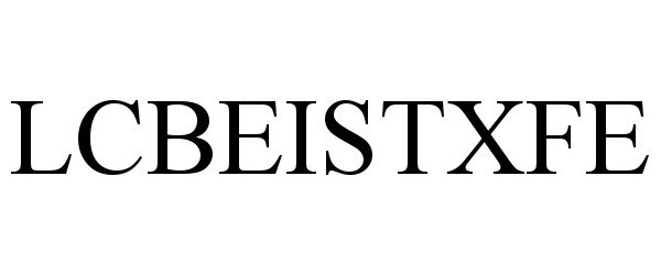 Trademark Logo LCBEISTXFE