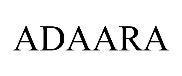 Trademark Logo ADAARA