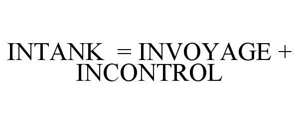 Trademark Logo INTANK = INVOYAGE + INCONTROL