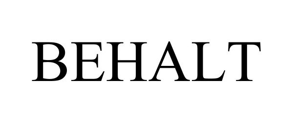 Trademark Logo BEHALT
