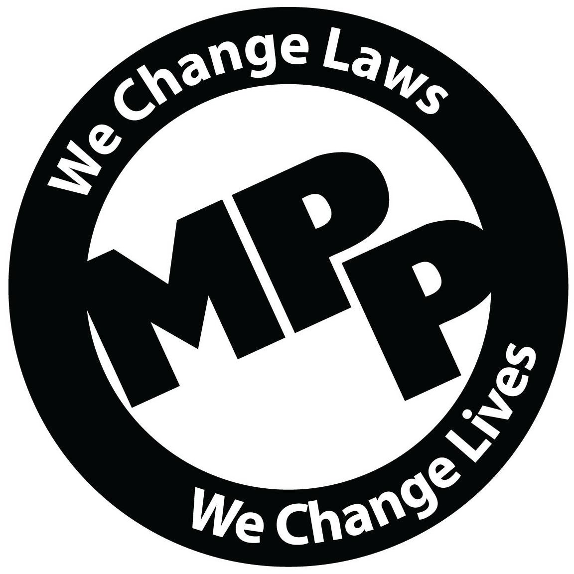 Trademark Logo WE CHANGE LAWS MPP WE CHANGE LIVES