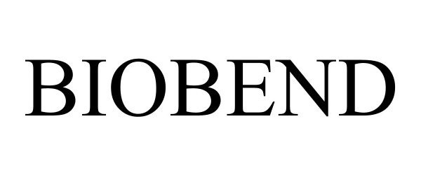 Trademark Logo BIOBEND