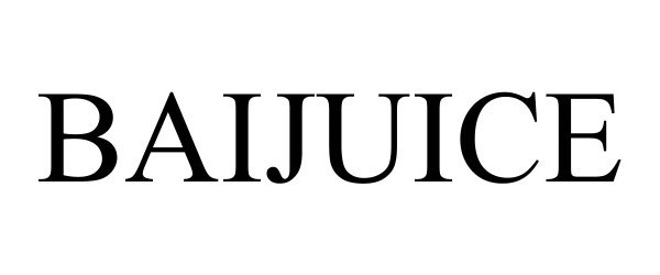 Trademark Logo BAIJUICE