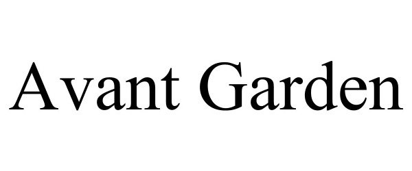  AVANT GARDEN