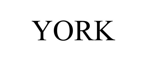 Trademark Logo YORK