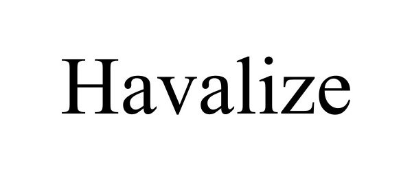 Trademark Logo HAVALIZE