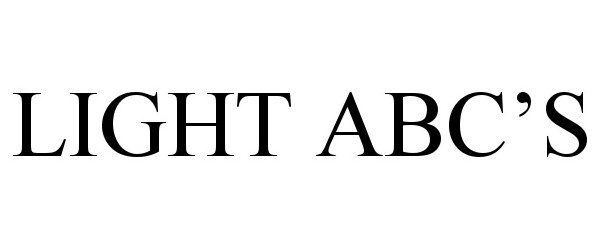Trademark Logo LIGHT ABC'S