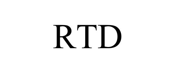 Trademark Logo RTD