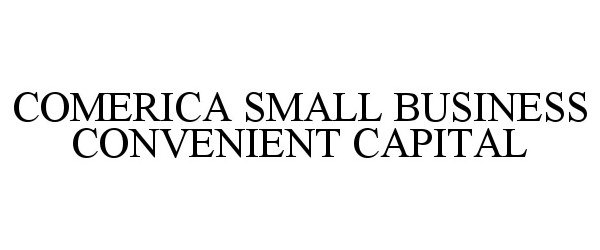  COMERICA SMALL BUSINESS CONVENIENT CAPITAL