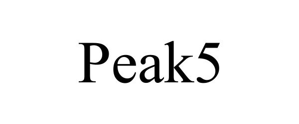 Trademark Logo PEAK5