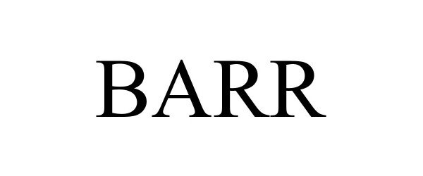 Trademark Logo BARR