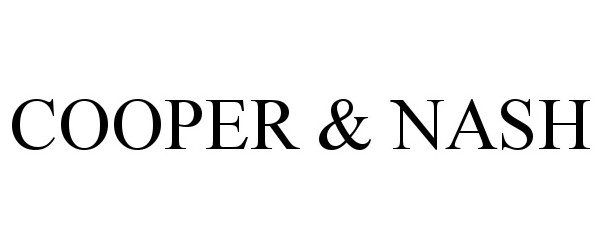 Trademark Logo COOPER &amp; NASH