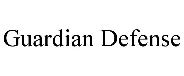Trademark Logo GUARDIAN DEFENSE