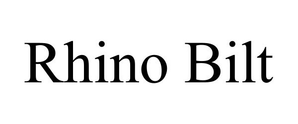 Trademark Logo RHINO BILT