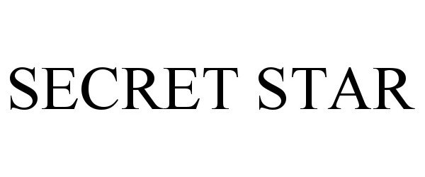 Trademark Logo SECRET STAR