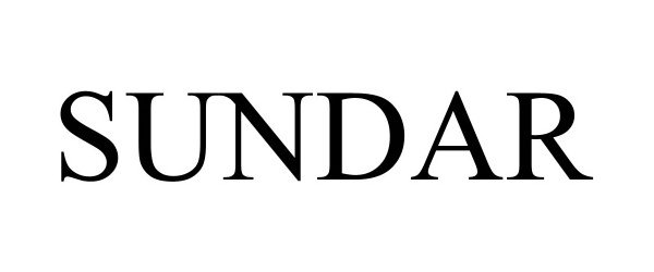 Trademark Logo SUNDAR