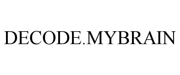 Trademark Logo DECODE.MYBRAIN