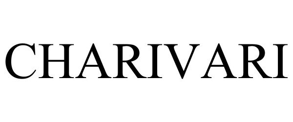 Trademark Logo CHARIVARI
