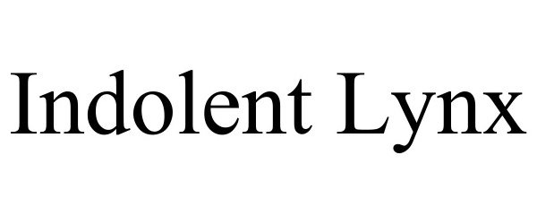 Trademark Logo INDOLENT LYNX