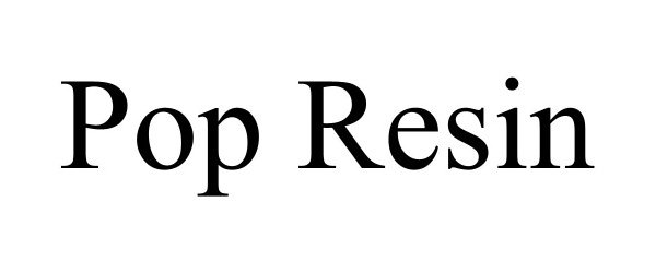 Trademark Logo POP RESIN